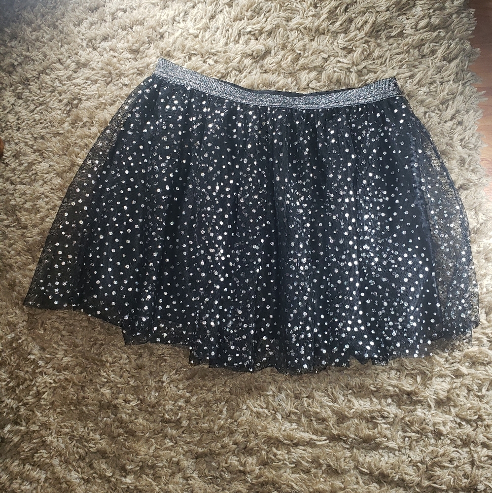 Black and Silver Polka Dot Tutu 5/25